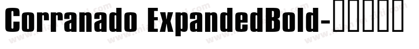 Corranado ExpandedBold字体转换